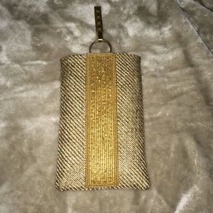 BRAND NEW NBW Silk and Beaded Cell Phone  Pouch